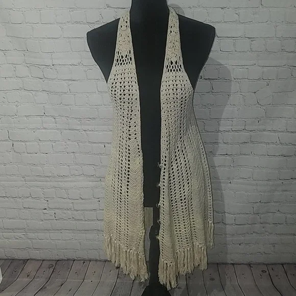 FREE PEOPLE Bohemian sz small sweater wrap, $88 - Picture 4 of 6